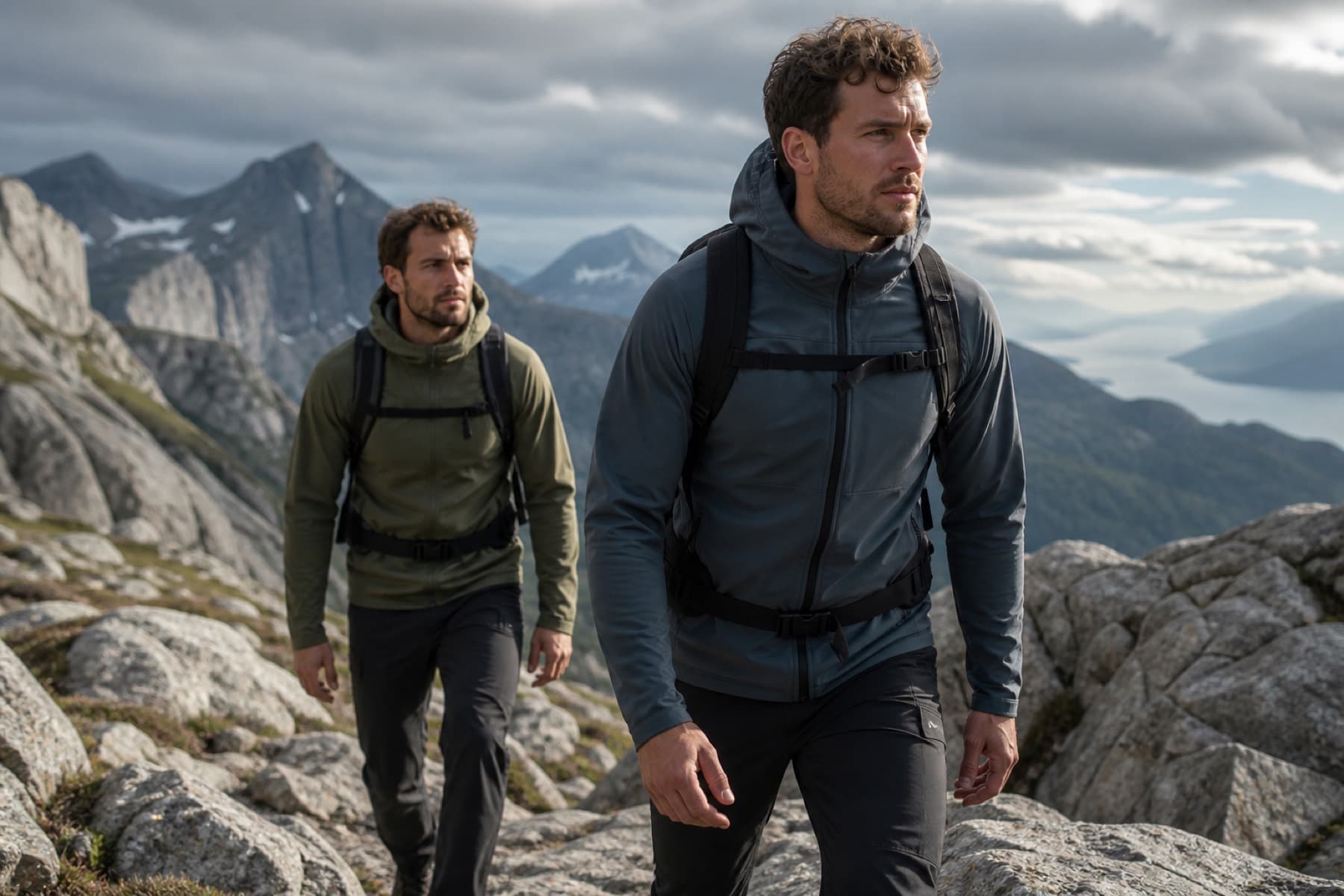 Men's collection on granite ridge